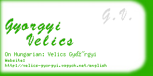 gyorgyi velics business card